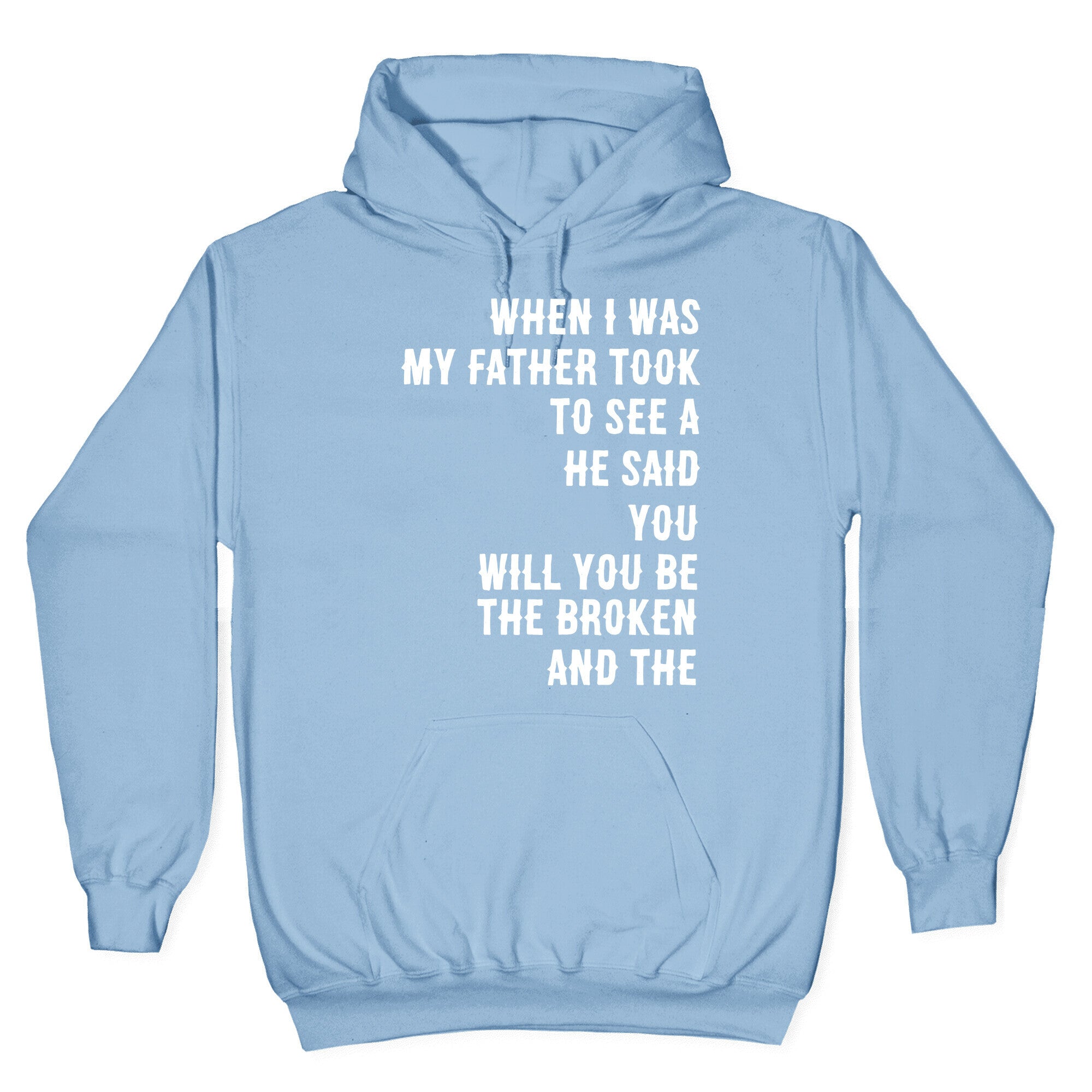 When I Was a Young Boy (1 of 2 pair) Hoodie